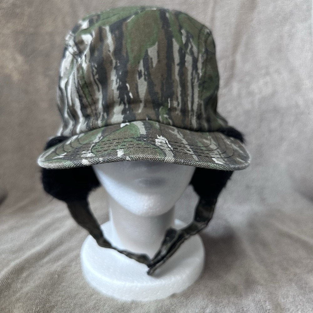 Vintage Trapper Hat Thinsulate 3M Thermal Insulation Realtree Camo 90's Made USA